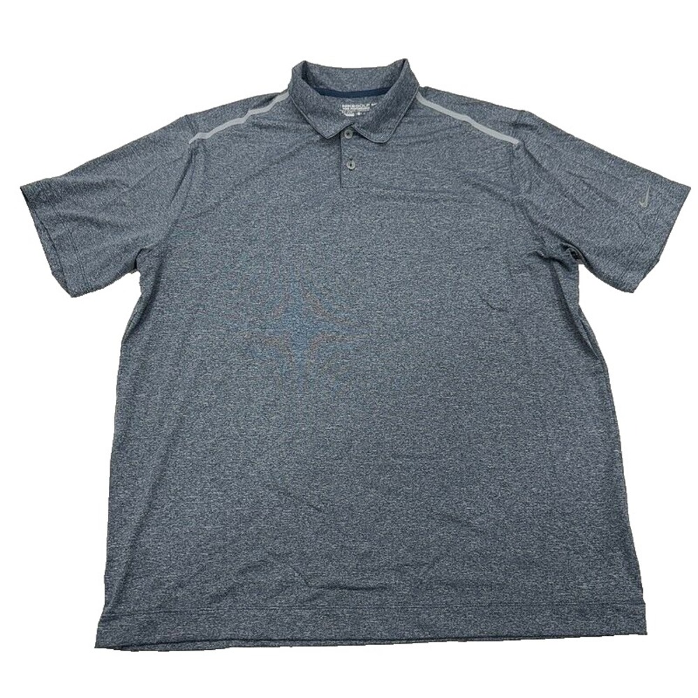 Nike Golf Tour‎ Performance Polo Shirt XL Dri Fit Heather Gray Mens